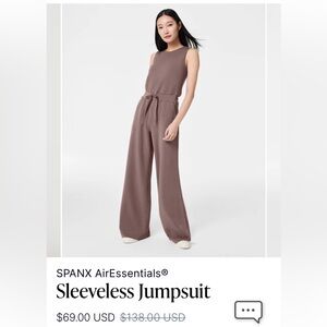 SPANX Sleeveless Jumpsuit in Rich Brown